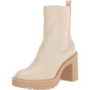 DOLCE VITA Womens Beige 1" Platform Waterproof Coen H20 Leather Chelsea 10 M